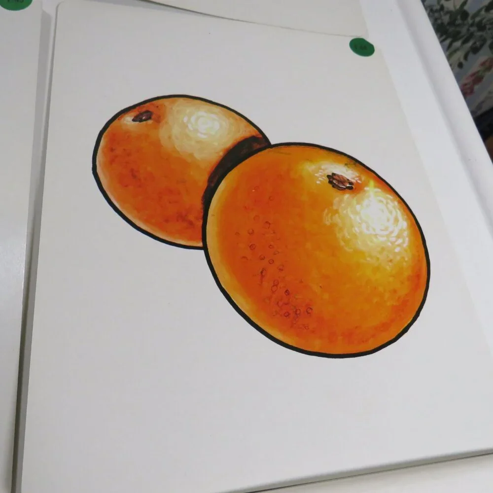 Peabody 60s FOOD Fruits (10) cards Vintage Artwork